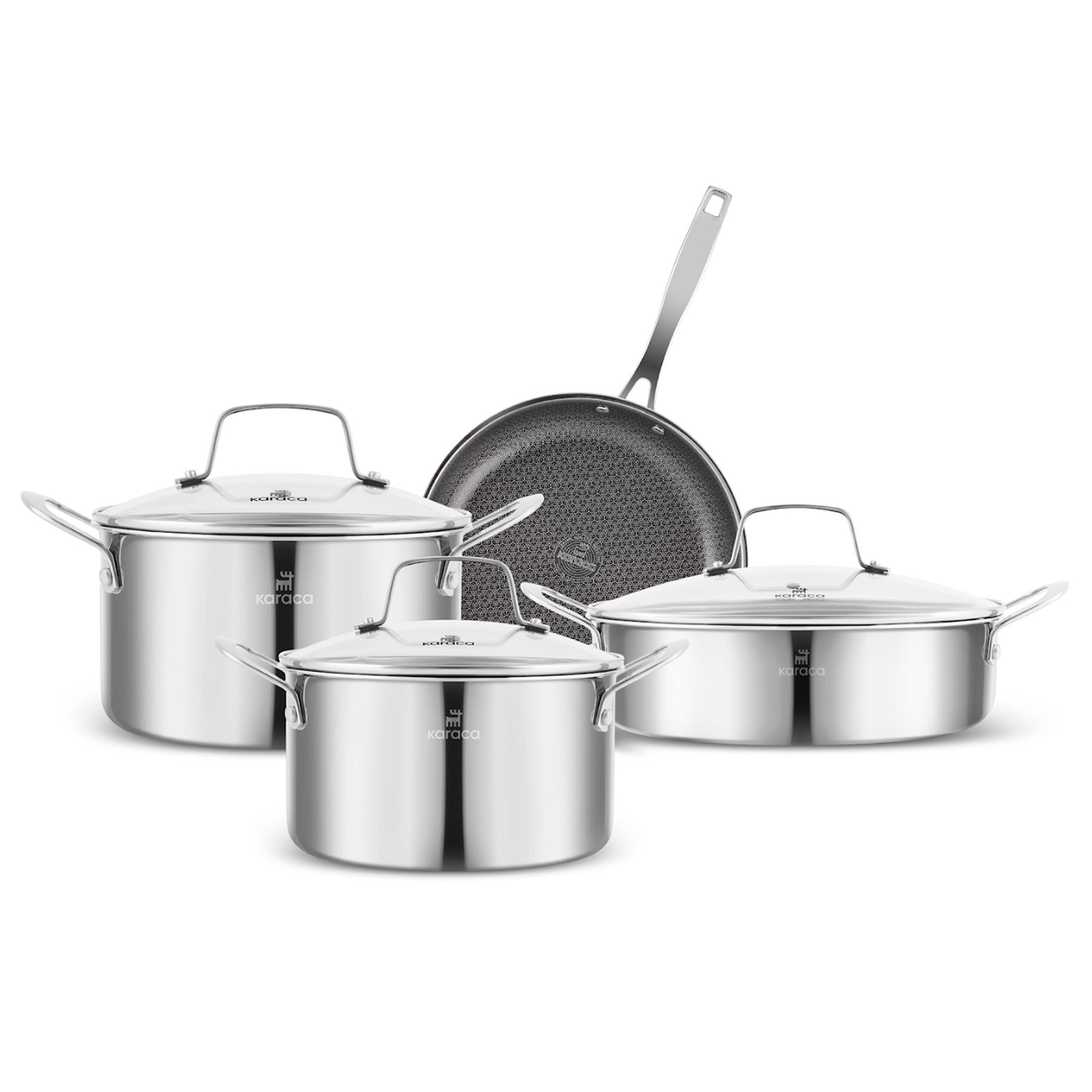 Merten & Storck 14-teiliges Tri-Ply Edelstahl Kochgeschirr-Set