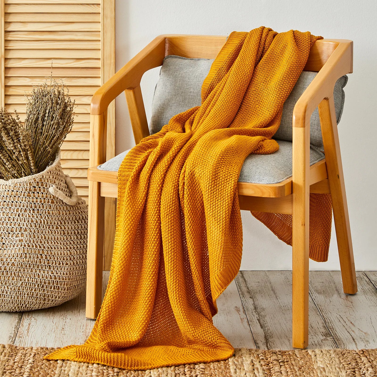 VERTBAUDET Kapuzenbadetuch + Waschhandschuh Set, Öko-Tex®, Ocker, 80x80 Cm – Mit Stickpersonalisierung