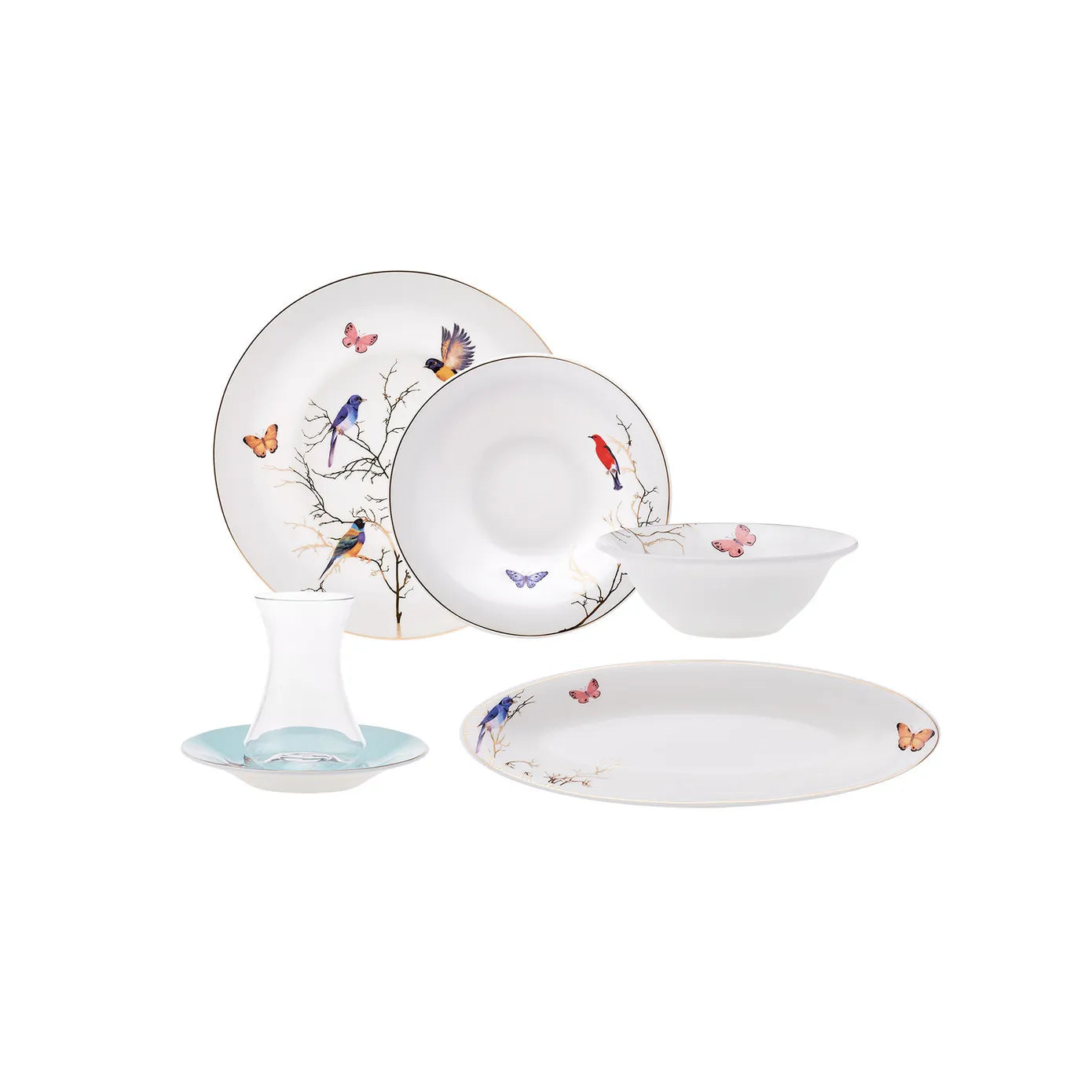 Karaca Fine Pearl Grace Mınt 26-teiliges Breakfast and Serveware Set R