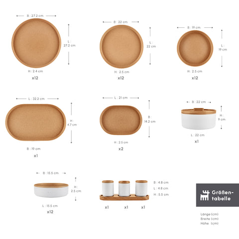 Karaca x Fatih Tutak Earth Collection 57-Piece Dinner Set for 12 People