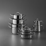 Karaca Doha 17 Parça Paslanmaz Çelik Tencere Seti