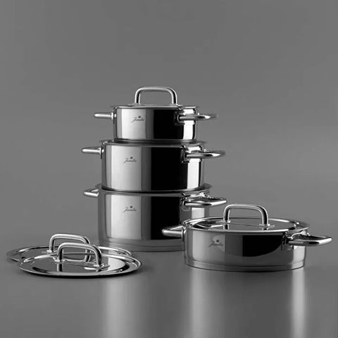 Jumbo Metalix 8-teiliges Kochgeschirr-Set mit Induktionsboden