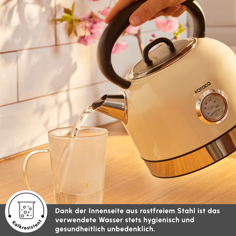 Karaca Retro 2202 Wasserkocher Creme 2200W