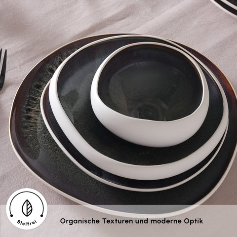 Karaca Earth Collection Galactic 55 Parça 12 Kişilik Yemek Takımı Beyaz