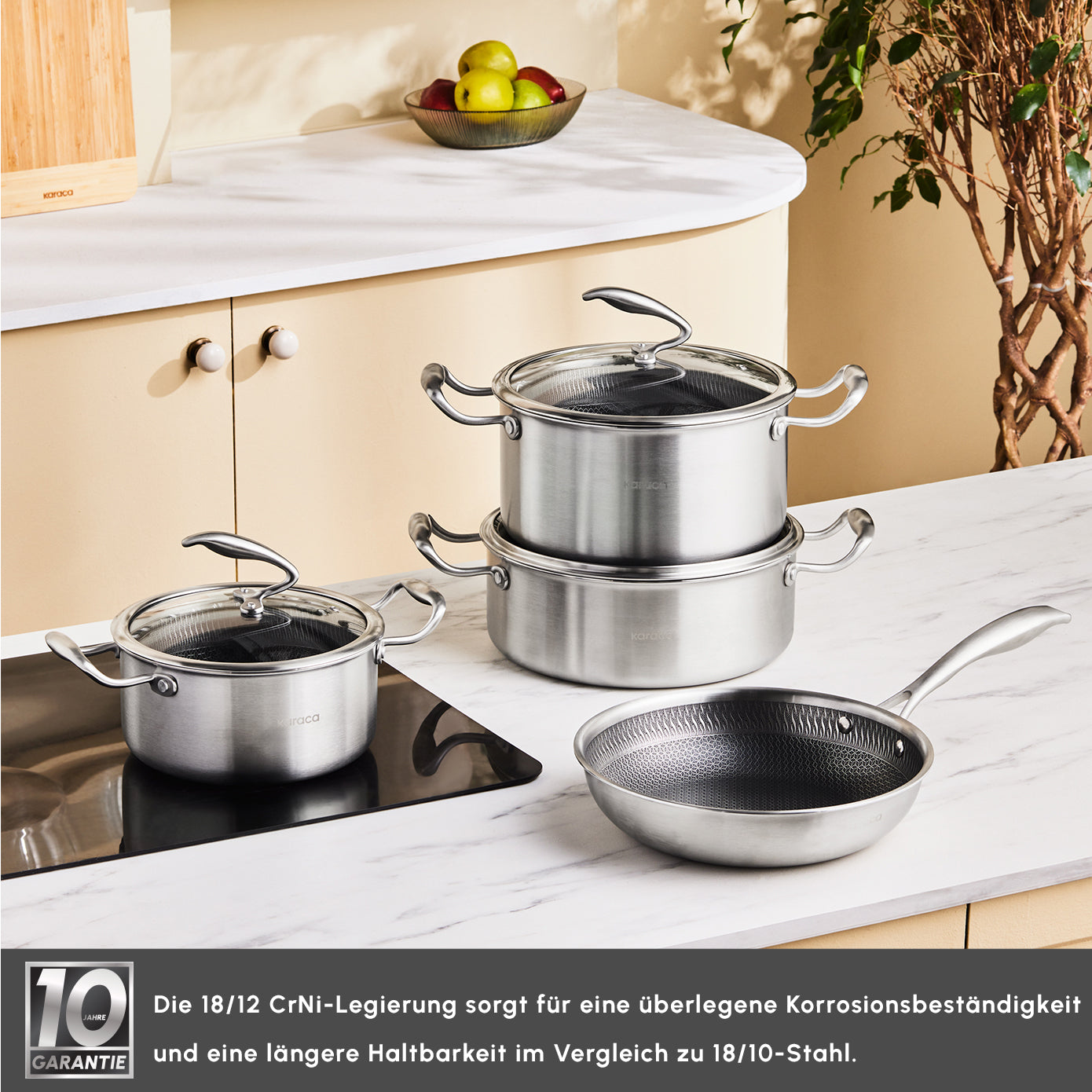 Kochtopf Set aus Premium 5Ply Power Steel – Karaca