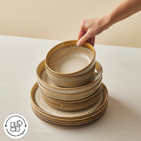 Karaca Earth Collection Earthy Reactive 52 Parça 12 Kişilik Yemek Takımı