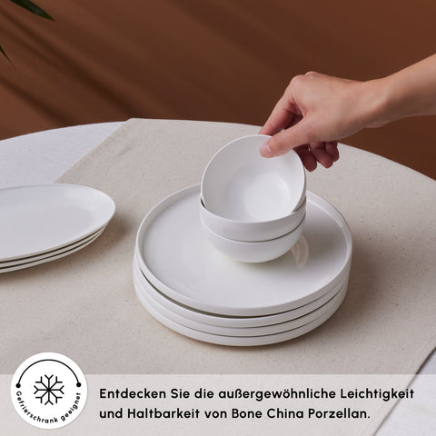 Karaca Forever Bone Fika 22-Piece Breakfast Set For 6 Persons Gold