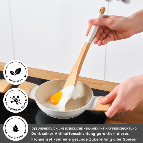 Karaca Swiss Crystal Almond, 6 teiliges Schmortopf Set, Induktion