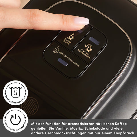 Karaca Hatır Neo Inox Türkischer Kaffeekocher mit Edelstahl-Kanne