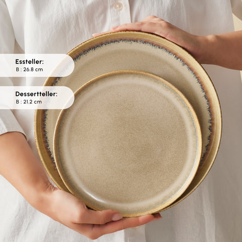 Karaca Earth Collection Earthy Reactive 52 Parça 12 Kişilik Yemek Takımı