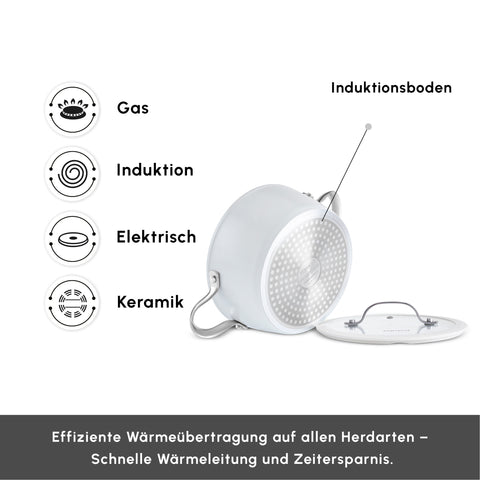 Karaca Swiss Crystal Almond Cream Handle Flat Casserole 26 cm
 