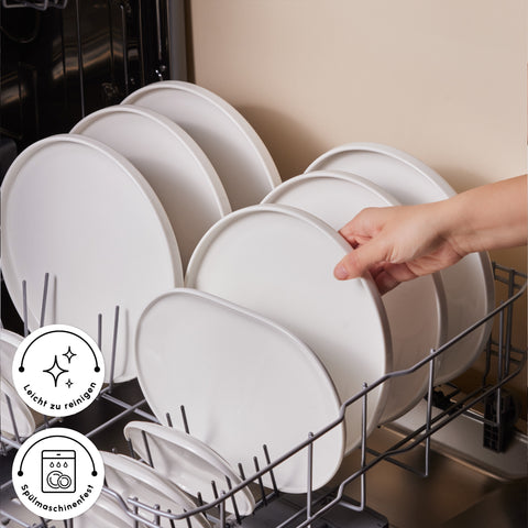 Karaca Stream Bone Meridian 34-Piece Breakfast Set for 6 People – White 