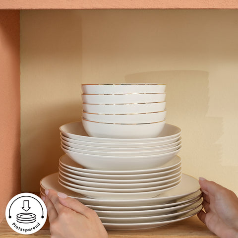 Karaca Donatella 70-Piece Dinner Set For 12 Persons – New Bone