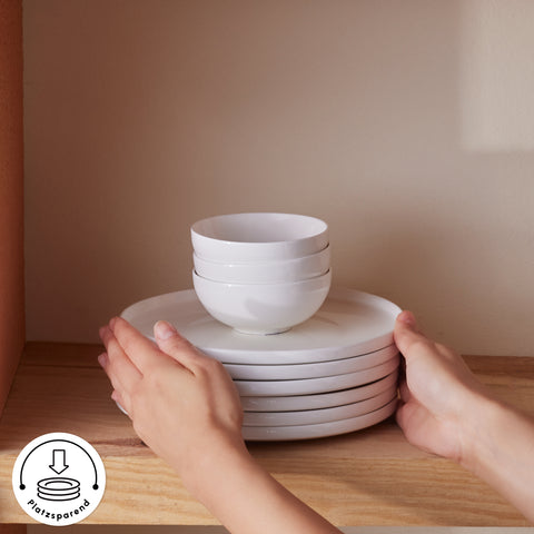 Karaca Forever Bone Fika 22-Piece Breakfast Set For 6 Persons Gold