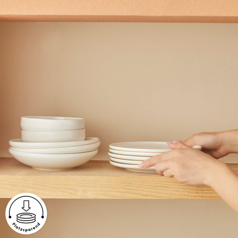 Karaca Stream Bone Meridian 6 Kişilik Yemek Takımı, 24 Parça, Altın