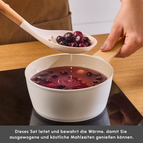 Karaca Swiss Crystal Almond Cream 12 pcs Cookware Set