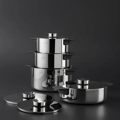 Jumbo Infinity 3PLY 8-teiliges Edelstahl-Kochgeschirrset mit Induktionsboden
