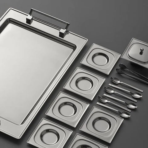 Jumbo Pluto 16-teiliges Teeset aus Edelstahl für 6 Personen