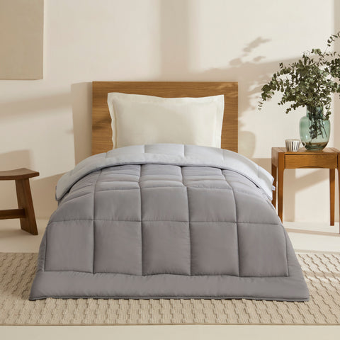 Karaca Double Face Decke Anthrazit-Grau 135x200