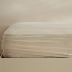 Karaca Home Jersey Spannbettlaken, 100x200+30 cm, Creme