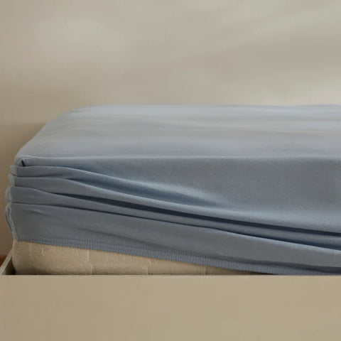 Karaca Home Jersey Spannbettlaken, 160x200+30 cm, Blau