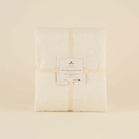 Camille Ecru Bedspread Set 230x240 cm + 2 Pillowcases (50x70 cm)