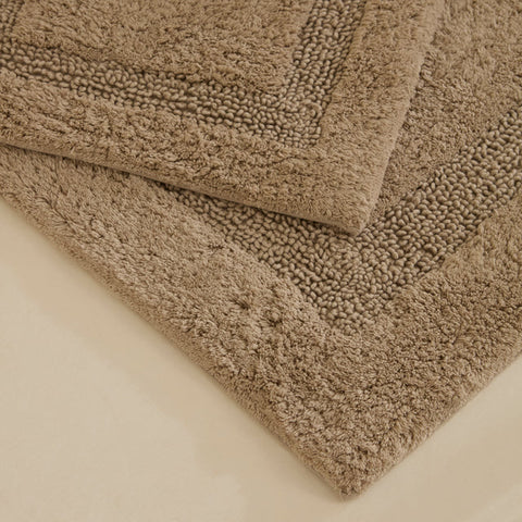 Karaca Pauline Bath Mat Set, 60 × 90 cm + 40 × 60 cm, Beige