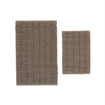 Karaca Simon Badvorleger-Set, 60 × 90 cm + 40 × 60 cm, Grau