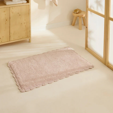 Karaca Natali Bath Mat, 60 × 100 cm, Powder Pink