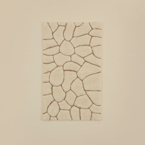 Karaca Stone Bath Mat, 60 × 100 cm, Offwhite