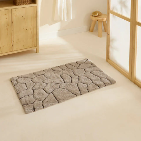Karaca Stone Bath Mat, 60 × 100 cm, Grey