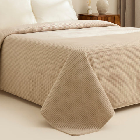 Karaca Chloe Bedspread, Single, Beige