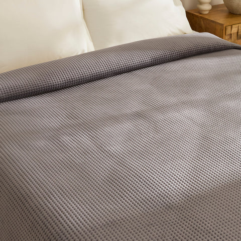 Karaca Chloe Bedspread, Single, Anthracite