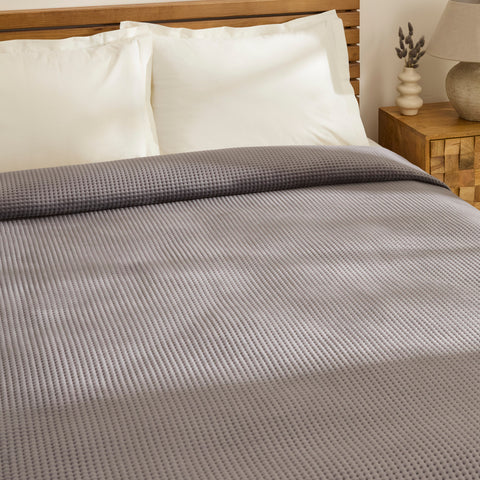 Karaca Chloe Bedspread, Single, Anthracite