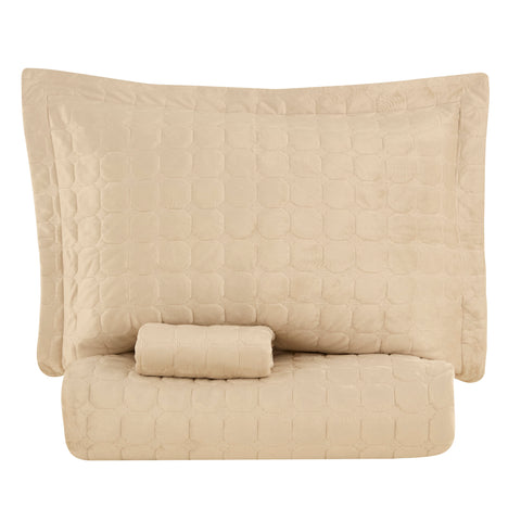 Karaca Alice Tagesdecken-Set, Doppelbett, Beige
