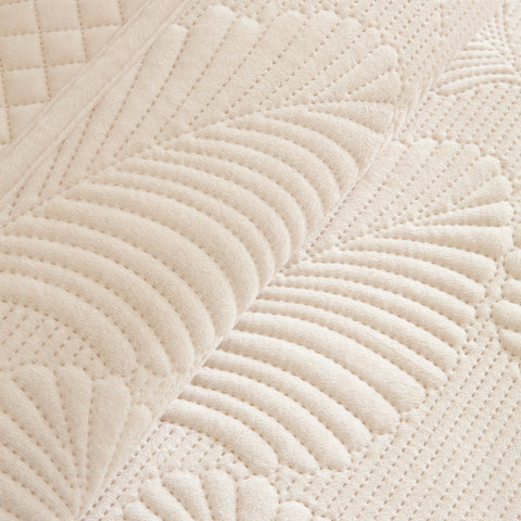 Karaca Lean Bedspread, Double, Ecru