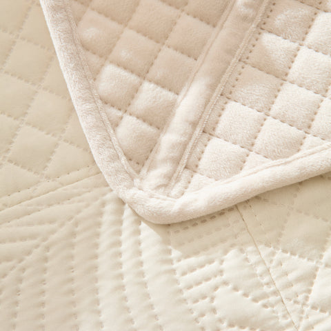 Karaca Lean Bedspread, Double, Ecru