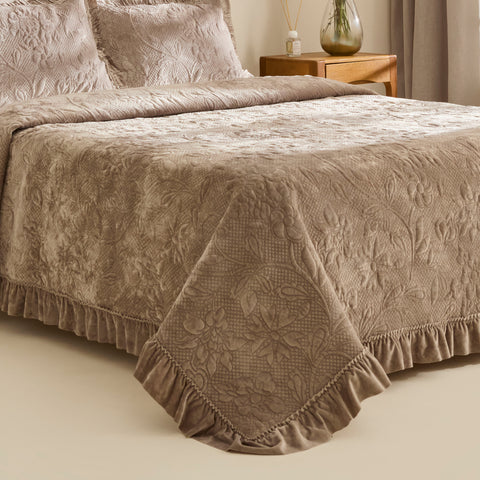 Karaca Audrey Bedspread, Single, Grey