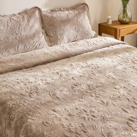 Karaca Audrey Bedspread, Single, Grey