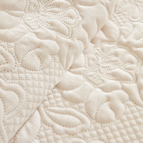 Karaca Audrey Bedspread Set, Double, Ecru