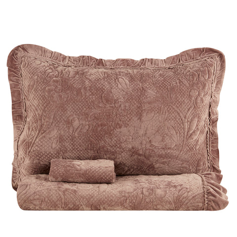 Karaca Audrey Bedspread, Single, Rose