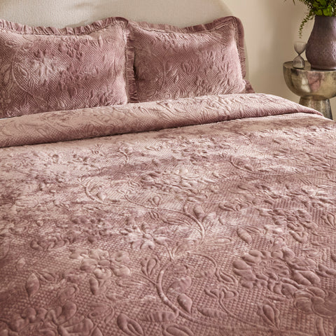 Karaca Audrey Bedspread, Single, Rose
