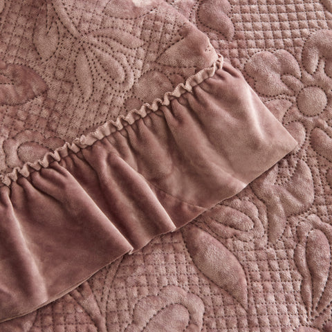Karaca Audrey Bedspread, Double, Rose