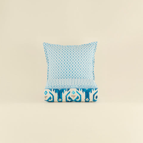 Karaca Neos Renforcé-Bettbezug-Set, Blau