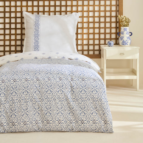 Karaca Marino Ranforce Nevresim Takımı, Tek Kişilik, Mavi