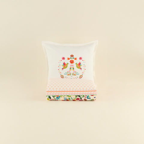 Karaca Parlin Renforcé Duvet Cover Set, Single, Fuchsia