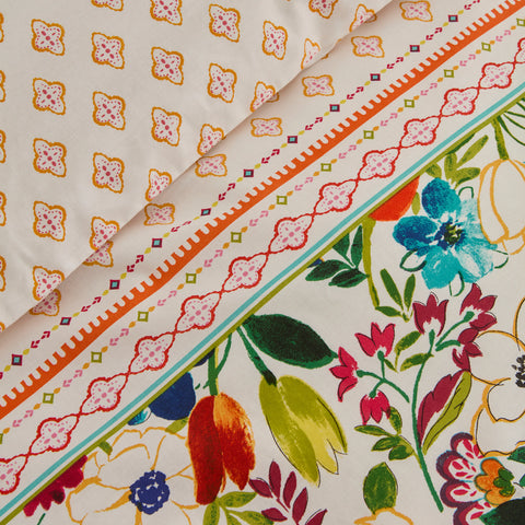 Karaca Parlin Renforcé Duvet Cover Set, Single, Fuchsia