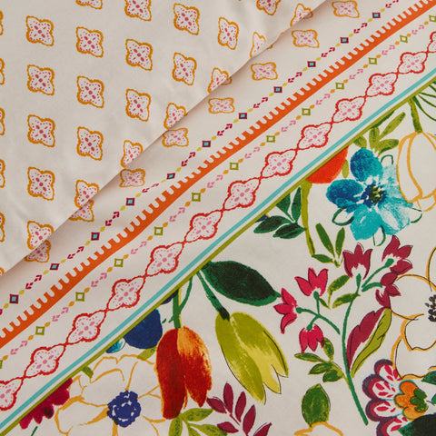 Karaca Parlin Renforcé Duvet Cover Set, Single, Fuchsia