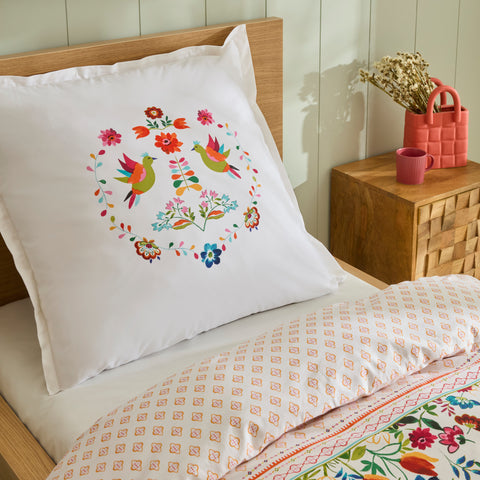 Karaca Parlin Renforcé Duvet Cover Set, Single, Fuchsia