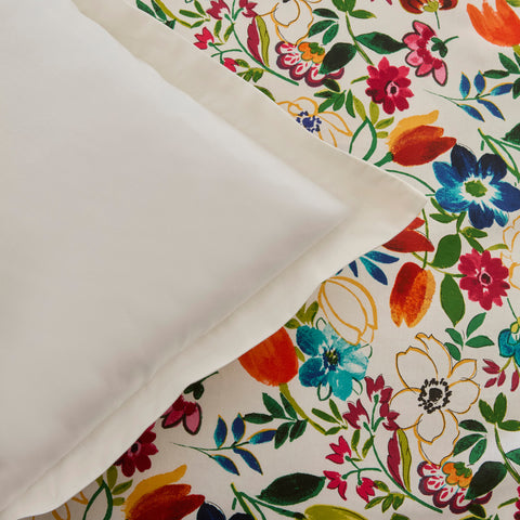 Karaca Parlin Renforcé Duvet Cover Set, Single, Fuchsia